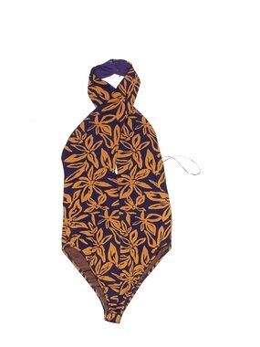 Zara Purple & Mustard Floral One-Piece